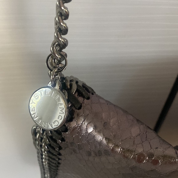 Stella McCartney like new metallic silver snake crossbody bag. - Picture 3 of 8